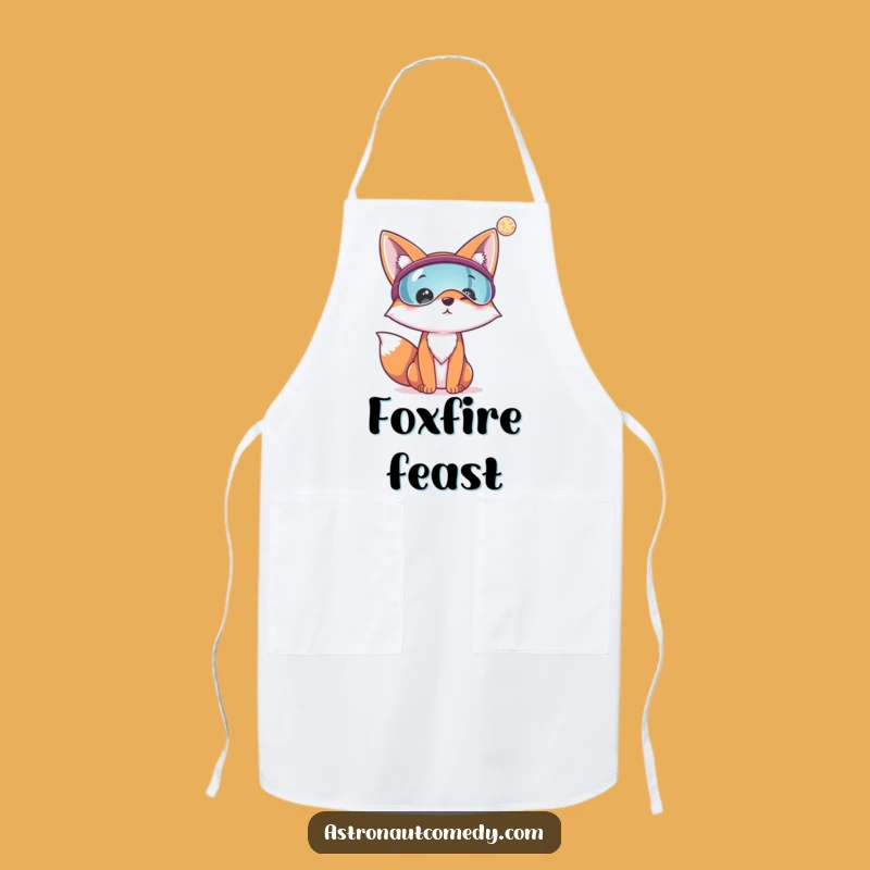 Funny Fox Astronaut Apron - Cook with Cosmic Curiosity, Explorer Gift!