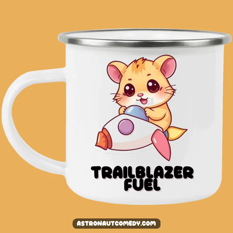 Funny Hamster Rocket Camping Mug - Adventure Fuel for Tiny Pilots, Novelty Gift!