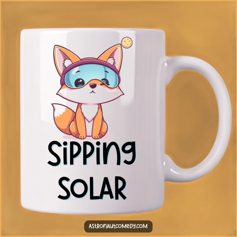 Funny Fox Astronaut Mug - visor Explorer, Hilarious Space Gift!