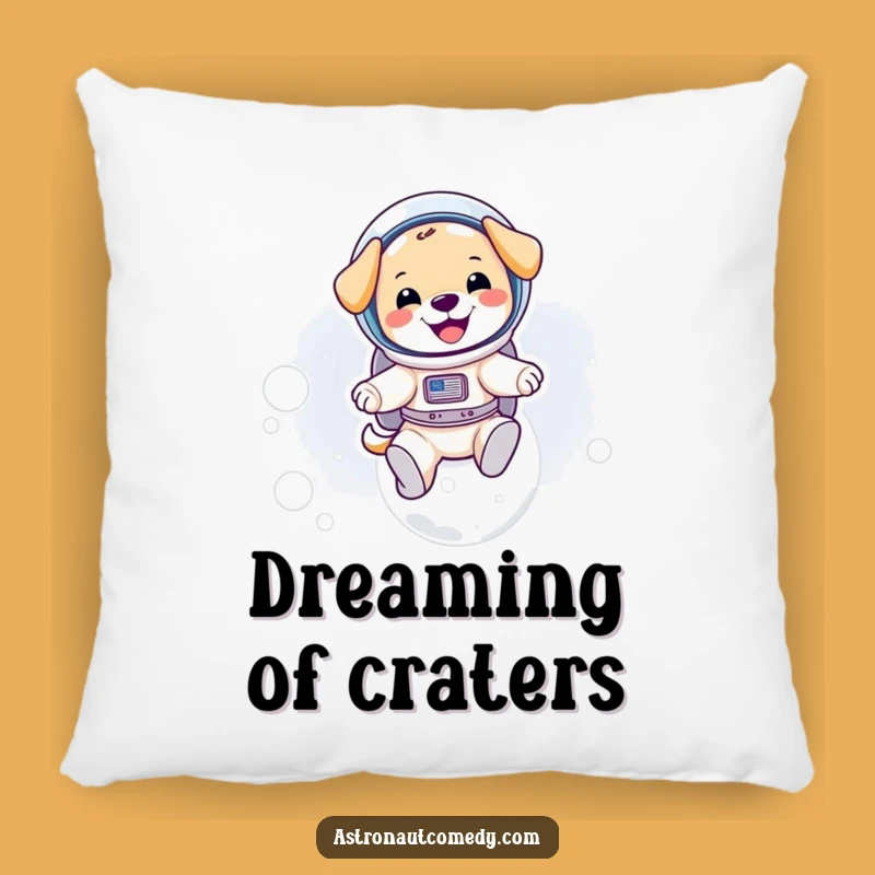 Funny Puppy Astronaut Pillow - Cozy Moon Nap Companion, Adorable Gift!