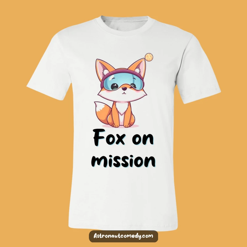 Funny Fox Astronaut T-Shirt - Cheerful Explorer Tee, Awesome Space Gift!