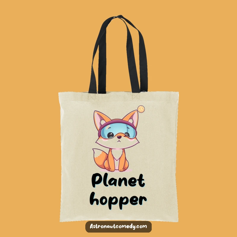 Funny Fox Astronaut Tote Bag - Carry Your Adventures, Stylish Space Gift!