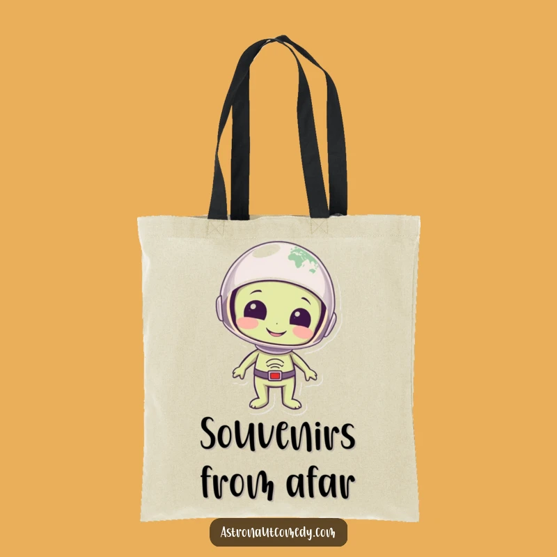 Funny Alien Earth Tote Bag - Whimsical Wonderer Carry-All Gift